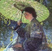 The Green Parasol Guy Rose